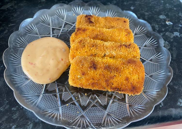 Easiest Way to Prepare Super Quick Homemade Breaded Halloumi cheese