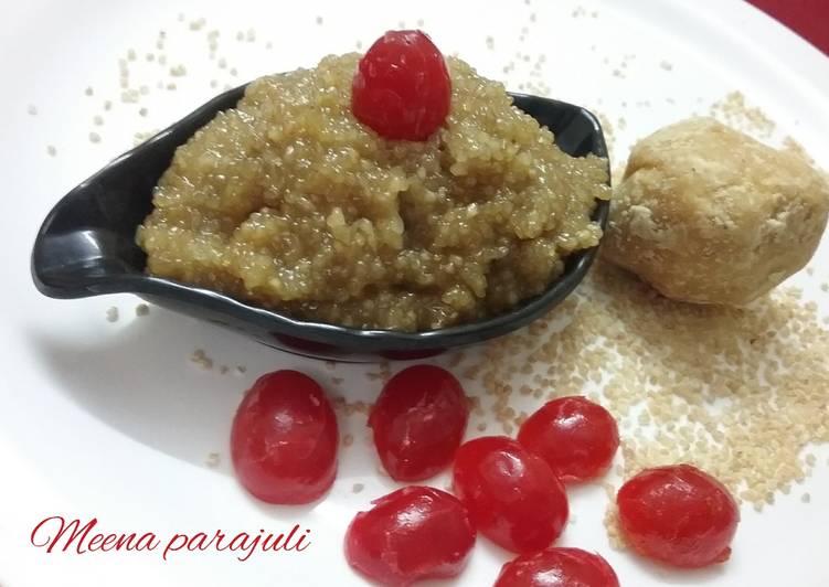 Jaggery dalia halwa