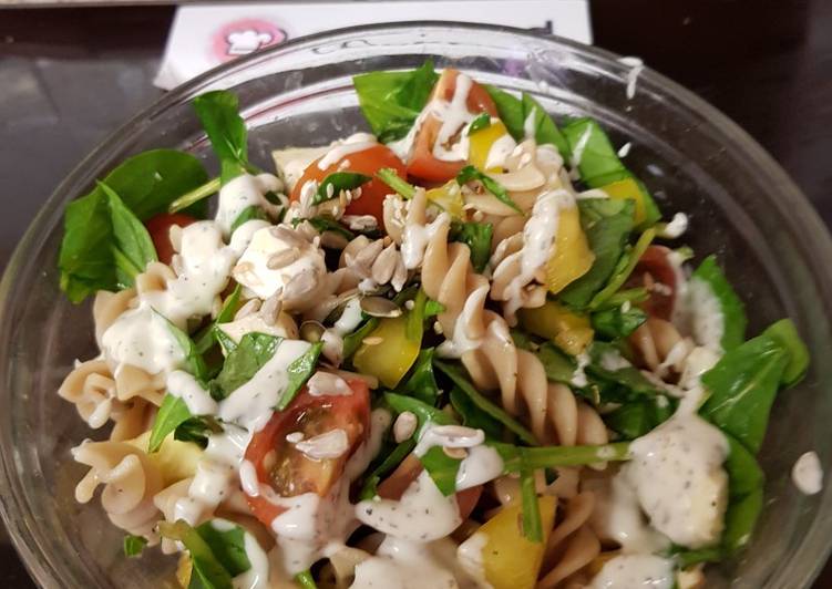 My Wholemeal fusili Cheese Salad π