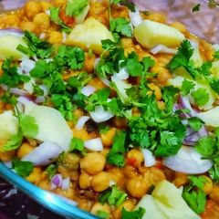 Chana chaat A picture of Chana chaat.
