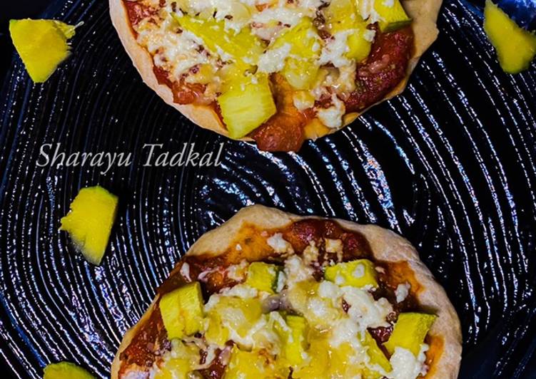 Recipe: Yummy Mango Pineapple Jain Pizza