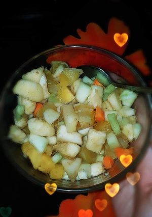 🍊🍎 Mum's Sweet & Sour Fruit Salad 🍐🥕 রেসিপির প্রধান ছবি