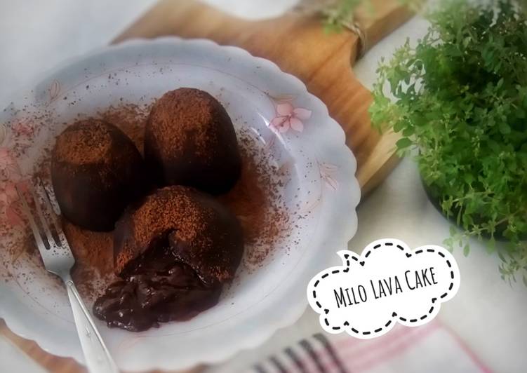 Resep Milo Lava Cake Anti Gagal