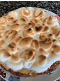 Tarta de naranja y merengue saludable
