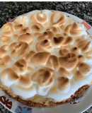 Tarta de naranja y merengue saludable
