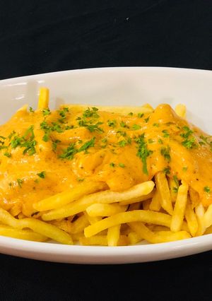 A picture of Cheesy fries 🍟.