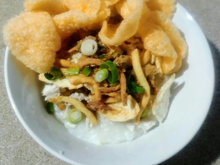 Resep Bubur Ayam (tanpa kuah) Anti Gagal