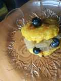 Donut de arándanos con manzana