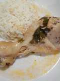 Muslo de pollo al cilantro