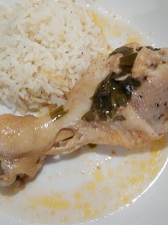 Una foto de Muslo de pollo al cilantro