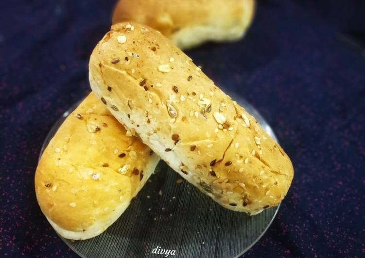 Recipe of Super Quick Homemade Multi grain hot dog buns