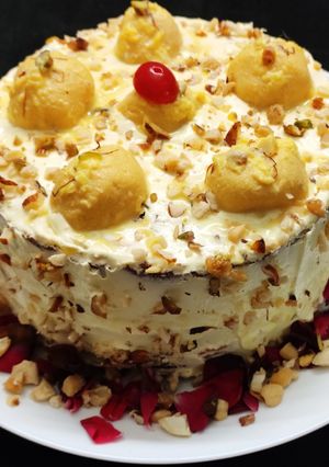 ரசமலாய் கேக் (Rasmalai Cake recipe in tamil) செய்முறை முக்கிய புகைப்படம்