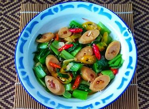 Foto resep Tumis Sawi Sendok dan Sosis