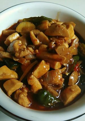 Foto resep Sweet sour spicy chicken and meat Ball