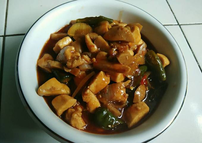 Resep Sweet sour spicy chicken and meat Ball yang Bisa Manjain Lidah