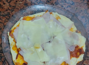 Una foto de Pizza la sartén con polvo de hornear