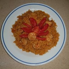A picture of Prawn dum biryani.