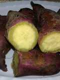 Boiled sweet potatoes