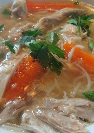 Csirkehúsleves recept fotója
