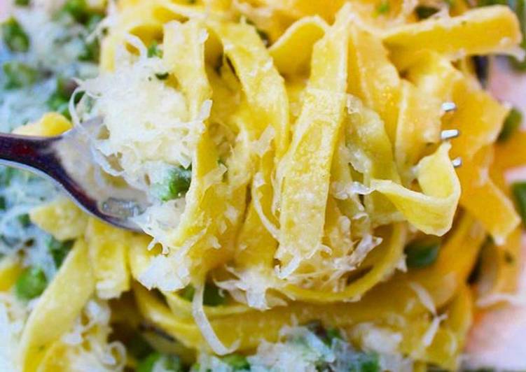 Recipe of Any-night-of-the-week [Vegan] Lemon Tagliatelle