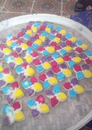 Foto resep Kue putu ayu warna warni