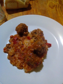 Una foto de Albóndigas con arroz 😋