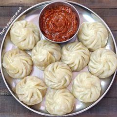 A picture of Veg Steamed Momos.