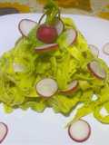 Tagliatelle al pesto di ravanello