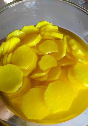 Foto resep Danmuji. Manisan lobak / acar lobak ala Korea