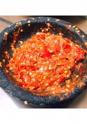 Foto resep Sambal Setan Terasi Tomat