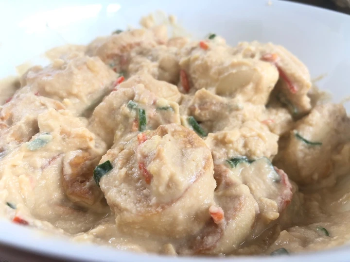 Langkah Gampang Membuat Resep Tofu saus telur asin yang Enak Banget Anti Ribet, Mantap