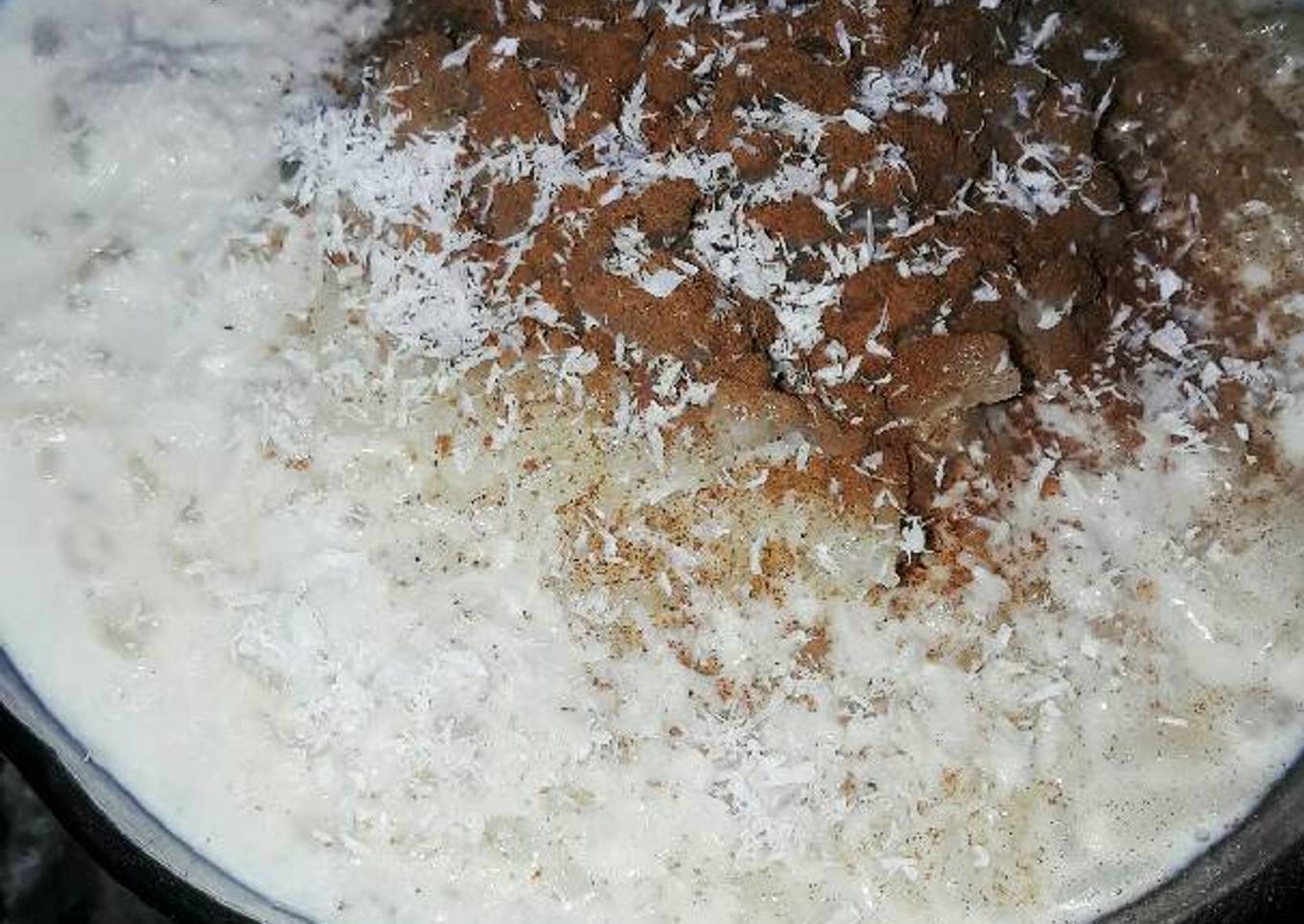 Arroz con leche canela y coco fácil