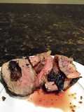 Brad's bacon wrapped grilled venison tenderloin