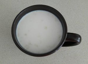 Una foto de Avena con leche