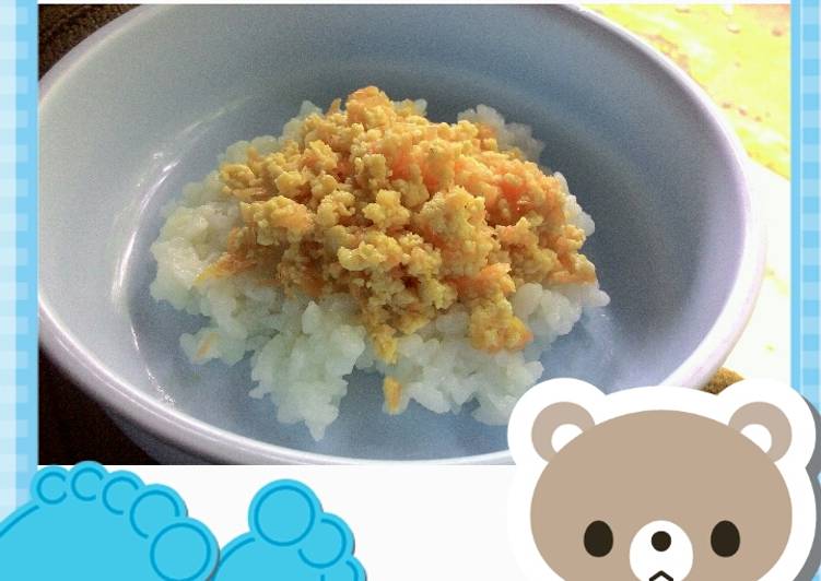 Nasi Tim + Telur Orak Arik