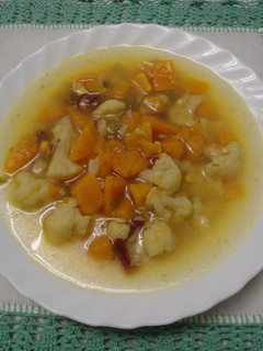 Una foto de Sopa de verduras