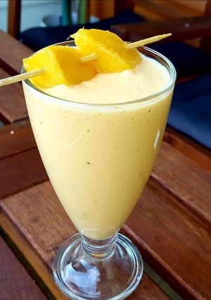 A picture of Mango lassi.