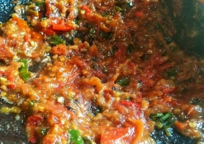 Sambel geprek lombok ijo
