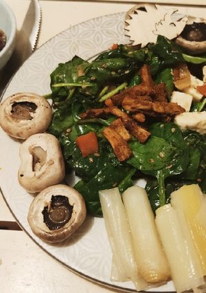 Une photo de Belle salade d'épinards