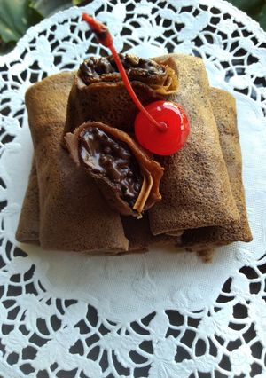 Foto resep Dadar gulung pisang coklat keju