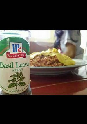 A picture of Corned Beef Egg Fried Rice.