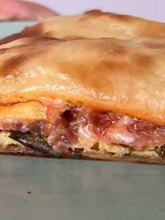 Una foto de Wrap de tortilla y jamón a la sartén