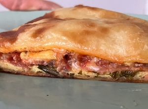 Foto principal de Wrap de tortilla y jamón a la sartén