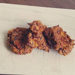 A picture of Corn and Bean Patties.