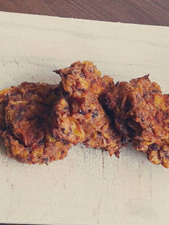 A picture of Corn and Bean Patties.