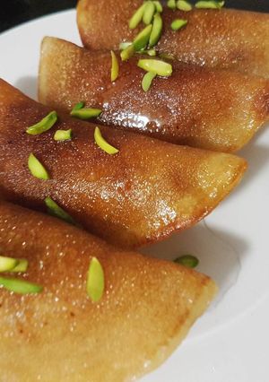 صورة لوصفة قطايف بالجوز والقشطة