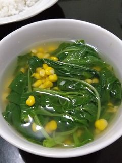 Foto resep Sayur bening (bayam dan jagung)