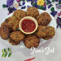 A picture of Dry Green Peas Masala Vadas.
