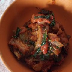 A picture of Goat meat hot sauce.