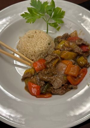 A picture of Classic Chinese Pepper Steak.